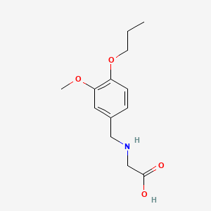 molecular formula C13H19NO4 B1183776 N-(3-methoxy-4-propoxybenzyl)glycine 