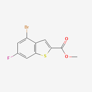 molecular formula C10H6BrFO2S B11837804 Methyl 4-bromo-6-fluorobenzo[b]thiophene-2-carboxylate 
