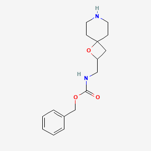 molecular formula C16H22N2O3 B11837812 benzyl N-(1-oxa-7-azaspiro[3.5]nonan-2-ylmethyl)carbamate 