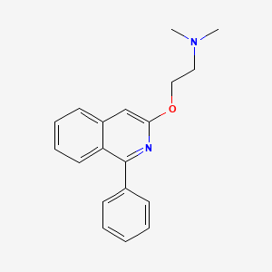 molecular formula C19H20N2O B11837823 N,N-Dimethyl-2-((1-phenylisoquinolin-3-yl)oxy)ethanamine CAS No. 89721-41-5