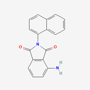 molecular formula C18H12N2O2 B11837945 4-Amino-2-(naphthalen-1-yl)isoindoline-1,3-dione 