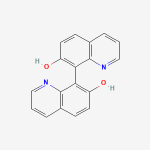 molecular formula C18H12N2O2 B11837977 [8,8'-Biquinoline]-7,7'-diol CAS No. 829666-42-4
