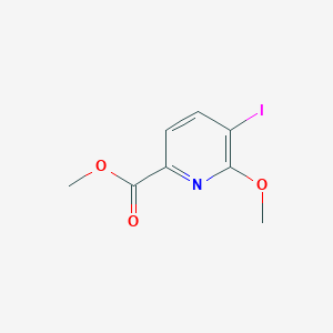 molecular formula C8H8INO3 B11838020 Methyl 5-iodo-6-methoxypicolinate 