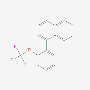 molecular formula C17H11F3O B11838037 1-(2-(Trifluoromethoxy)phenyl)naphthalene 