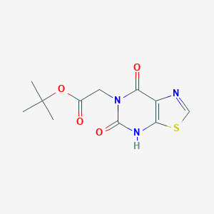 molecular formula C11H13N3O4S B11838064 tert-Butyl 2-(5,7-dioxo-4,5-dihydrothiazolo[5,4-d]pyrimidin-6(7H)-yl)acetate 