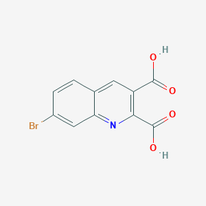 molecular formula C11H6BrNO4 B11838143 7-Bromoquinoline-2,3-dicarboxylic acid CAS No. 892874-38-3