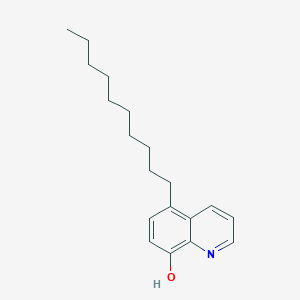 molecular formula C19H27NO B11838188 8-Quinolinol, 5-decyl- CAS No. 88559-40-4