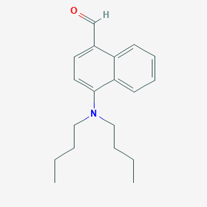 molecular formula C19H25NO B11838240 4-(Dibutylamino)naphthalene-1-carbaldehyde CAS No. 922528-48-1