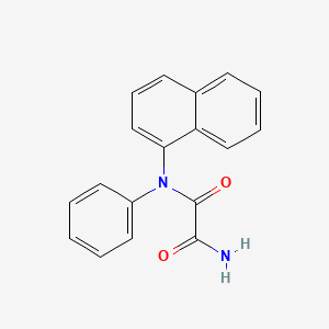 molecular formula C18H14N2O2 B11838243 N1-(Naphthalen-1-yl)-N1-phenyloxalamide 