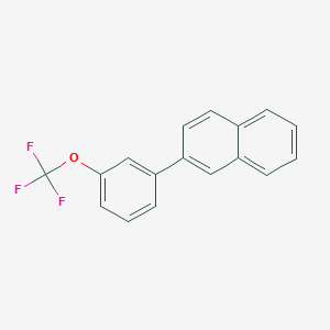 molecular formula C17H11F3O B11838250 2-(3-(Trifluoromethoxy)phenyl)naphthalene 