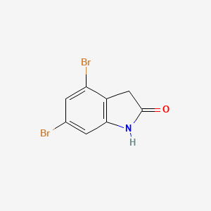 molecular formula C8H5Br2NO B11838276 4,6-Dibromoindolin-2-one 