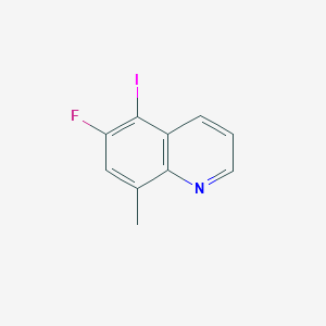 molecular formula C10H7FIN B11838387 6-Fluoro-5-iodo-8-methylquinoline 