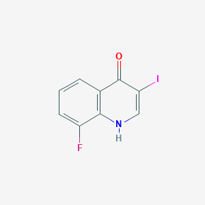 molecular formula C9H5FINO B11838394 8-Fluoro-3-iodoquinolin-4(1H)-one 
