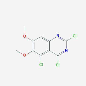 molecular formula C10H7Cl3N2O2 B11838489 2,4,5-Trichloro-6,7-dimethoxyquinazoline 