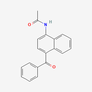 molecular formula C19H15NO2 B11838557 N-(4-Benzoylnaphthalen-1-yl)acetamide CAS No. 89278-28-4