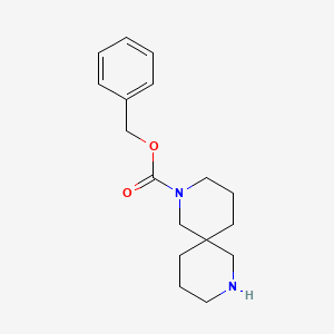 molecular formula C17H24N2O2 B11838629 2-Cbz-2,8-diazaspiro[5.5]undecane 