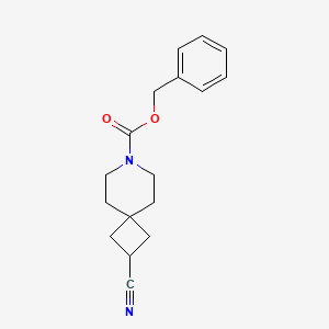 molecular formula C17H20N2O2 B11838664 Benzyl 2-cyano-7-azaspiro[3.5]nonane-7-carboxylate 