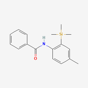 molecular formula C17H21NOSi B11838983 N-(4-Methyl-2-(trimethylsilyl)phenyl)benzamide CAS No. 87995-76-4