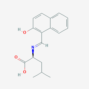 molecular formula C17H19NO3 B11839003 N-[(2-Oxonaphthalen-1(2H)-ylidene)methyl]-L-leucine CAS No. 13173-98-3