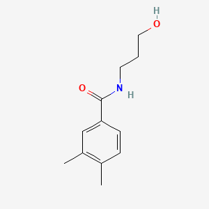 molecular formula C12H17NO2 B1183907 N-(3-hydroxypropyl)-3,4-dimethylbenzamide 