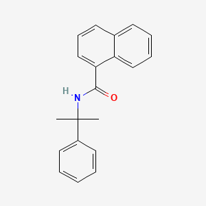 molecular formula C20H19NO B11839073 N-(2-Phenylpropan-2-yl)naphthalene-1-carboxamide CAS No. 920300-17-0