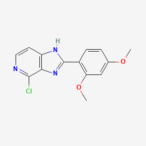 molecular formula C14H12ClN3O2 B11839156 4-Chloro-2-(2,4-dimethoxyphenyl)-1H-imidazo[4,5-c]pyridine CAS No. 87359-56-6