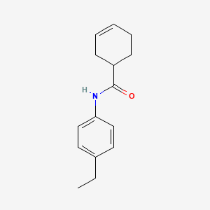 molecular formula C15H19NO B1183927 N-(4-ethylphenyl)-3-cyclohexene-1-carboxamide 