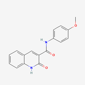 molecular formula C17H14N2O3 B11839285 N-(4-Methoxyphenyl)-2-oxo-1,2-dihydroquinoline-3-carboxamide CAS No. 62033-70-9