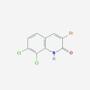 molecular formula C9H4BrCl2NO B11839293 3-Bromo-7,8-dichloroquinolin-2-ol 
