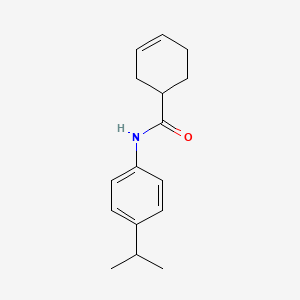 molecular formula C16H21NO B1183933 N-(4-isopropylphenyl)-3-cyclohexene-1-carboxamide 