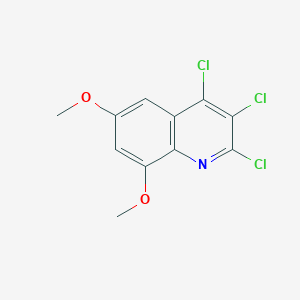 molecular formula C11H8Cl3NO2 B11839421 2,3,4-Trichloro-6,8-dimethoxyquinoline 