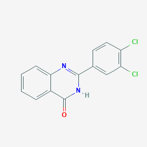 molecular formula C14H8Cl2N2O B11839436 2-(3,4-Dichlorophenyl)quinazolin-4(1H)-one CAS No. 285988-42-3