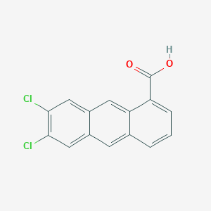 molecular formula C15H8Cl2O2 B11839537 6,7-Dichloroanthracene-1-carboxylic acid CAS No. 58236-20-7