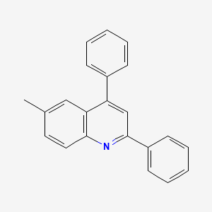 molecular formula C22H17N B11839688 6-Methyl-2,4-diphenylquinoline CAS No. 73402-92-3