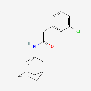 molecular formula C18H22ClNO B1183969 N-(1-adamantyl)-2-(3-chlorophenyl)acetamide 