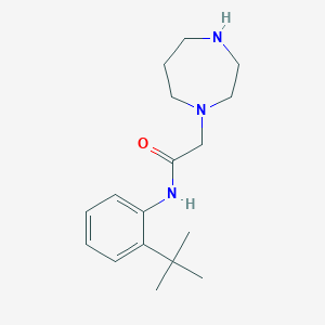 molecular formula C17H27N3O B11839704 N-(2-(tert-Butyl)phenyl)-2-(1,4-diazepan-1-yl)acetamide 