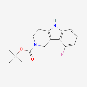 molecular formula C16H19FN2O2 B11839721 tert-Butyl 9-fluoro-3,4-dihydro-1H-pyrido[4,3-b]indole-2(5H)-carboxylate 