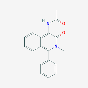 molecular formula C18H16N2O2 B11839836 N-(2-Methyl-3-oxo-1-phenyl-2,3-dihydroisoquinolin-4-yl)acetamide CAS No. 112010-84-1