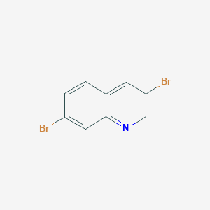 molecular formula C9H5Br2N B11839843 3,7-Dibromoquinoline 