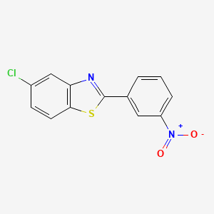 molecular formula C13H7ClN2O2S B11839847 5-Chloro-2-(3-nitrophenyl)benzo[d]thiazole 