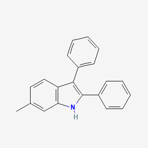 molecular formula C21H17N B11839886 6-Methyl-2,3-diphenyl-1h-indole CAS No. 54879-92-4