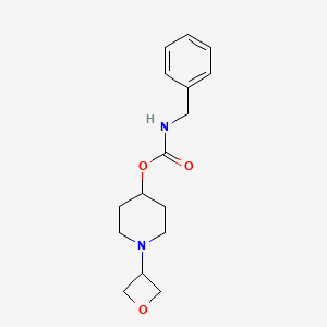 molecular formula C16H22N2O3 B11839939 Benzyl1-(oxetan-3-YL)piperidin-4-ylcarbamate 