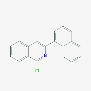 molecular formula C19H12ClN B11839943 1-Chloro-3-(naphthalen-1-yl)isoquinoline CAS No. 651052-84-5