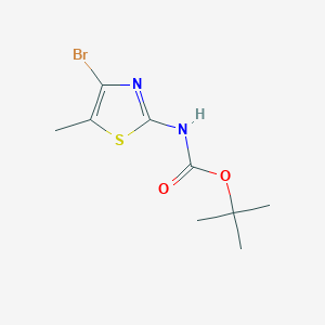 molecular formula C9H13BrN2O2S B11839964 tert-Butyl (4-bromo-5-methylthiazol-2-yl)carbamate 
