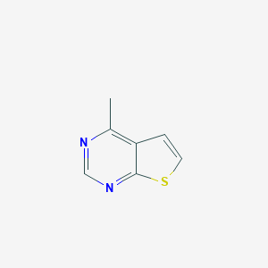 molecular formula C7H6N2S B011840 4-Methylthieno[2,3-d]pyrimidine CAS No. 111079-29-9