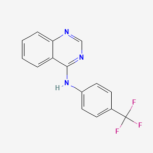 molecular formula C15H10F3N3 B11840144 N-(4-(Trifluoromethyl)phenyl)quinazolin-4-amine CAS No. 849589-40-8
