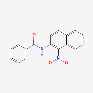 molecular formula C17H12N2O3 B11840146 n-(1-Nitronaphthalen-2-yl)benzamide CAS No. 6299-41-8