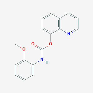 molecular formula C17H14N2O3 B11840164 8-Quinolyl N-(2-methoxyphenyl)carbamate CAS No. 20842-56-2