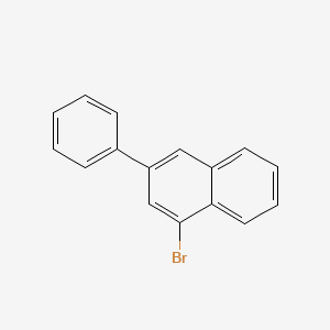 molecular formula C16H11Br B11840180 1-Bromo-3-phenylnaphthalene 