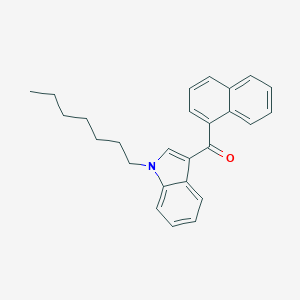 molecular formula C26H27NO B118402 (1-heptyl-1H-indol-3-yl)(naphthalen-1-yl)methanone CAS No. 209414-09-5